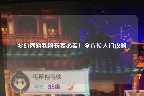 夢(mèng)幻西游私服玩家必看！全方位入門(mén)攻略