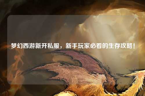 夢幻西游新開私服，新手玩家必看的生存攻略！